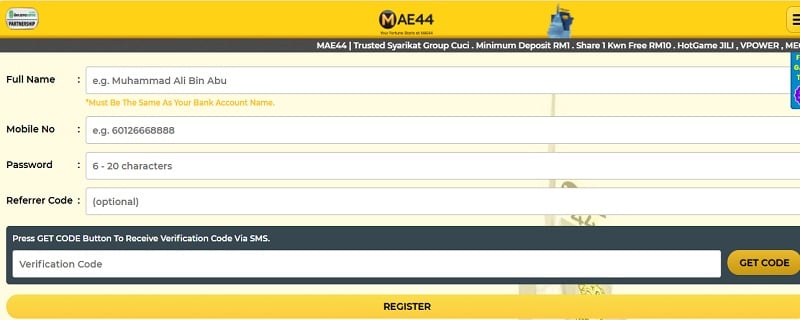 Quickly register